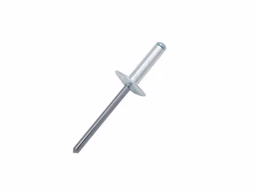 JRP Riveting Products Large Flange Head Multigrip Aluminium and Steel Rivets, Silver, 3.2 x 9.5 mm