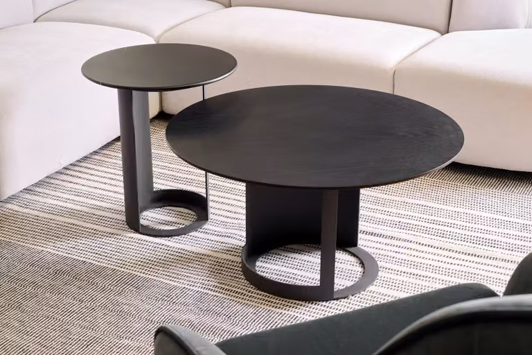 Tommy Franks Alban Side Table in Matte Black Oak