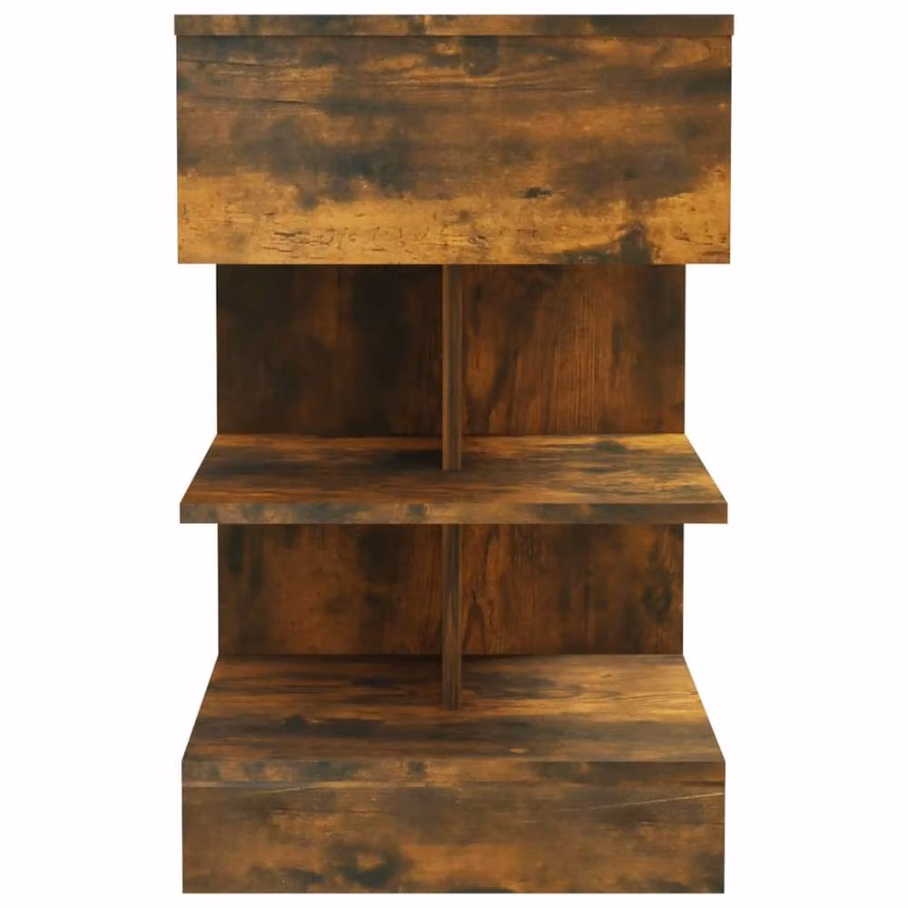 Berkfield Home Bedside Cabinet in Smoked Oak Brown, W/D/H: 40 x 35 x 65 cm – 3
