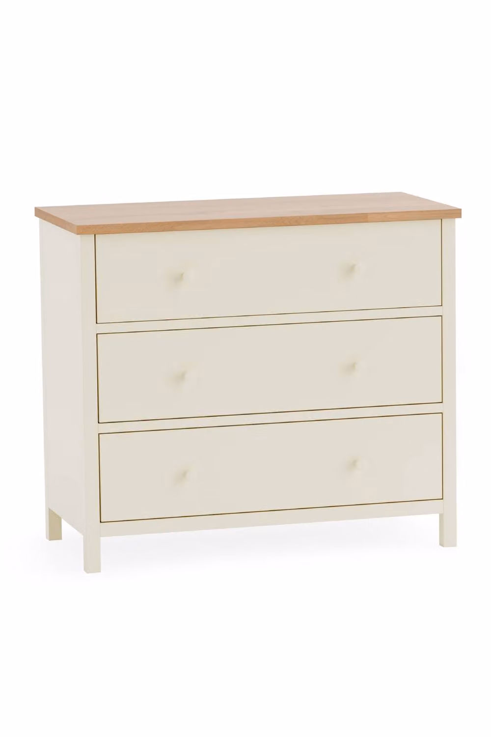 Julian Bowen Coxmoor 3 Drawer Chest in White – 2