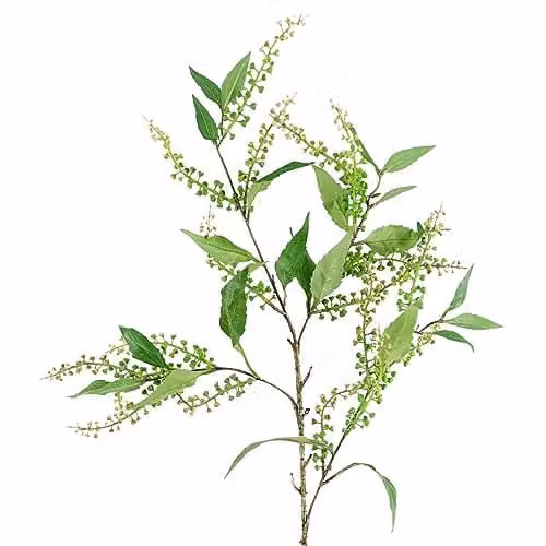 Green Leaf Design Artificial Textile Flowers – 1
