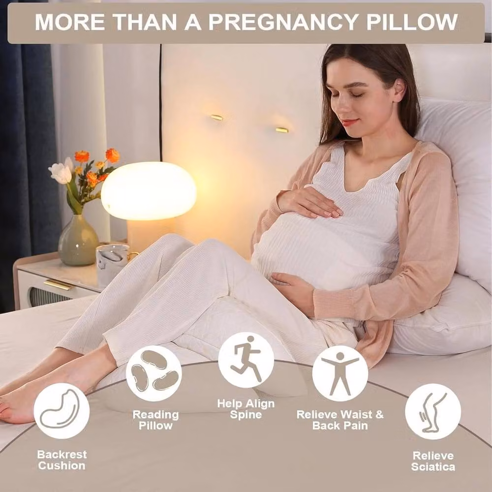 SPETLEK Pregnancy Pillow in Light Grey – 2