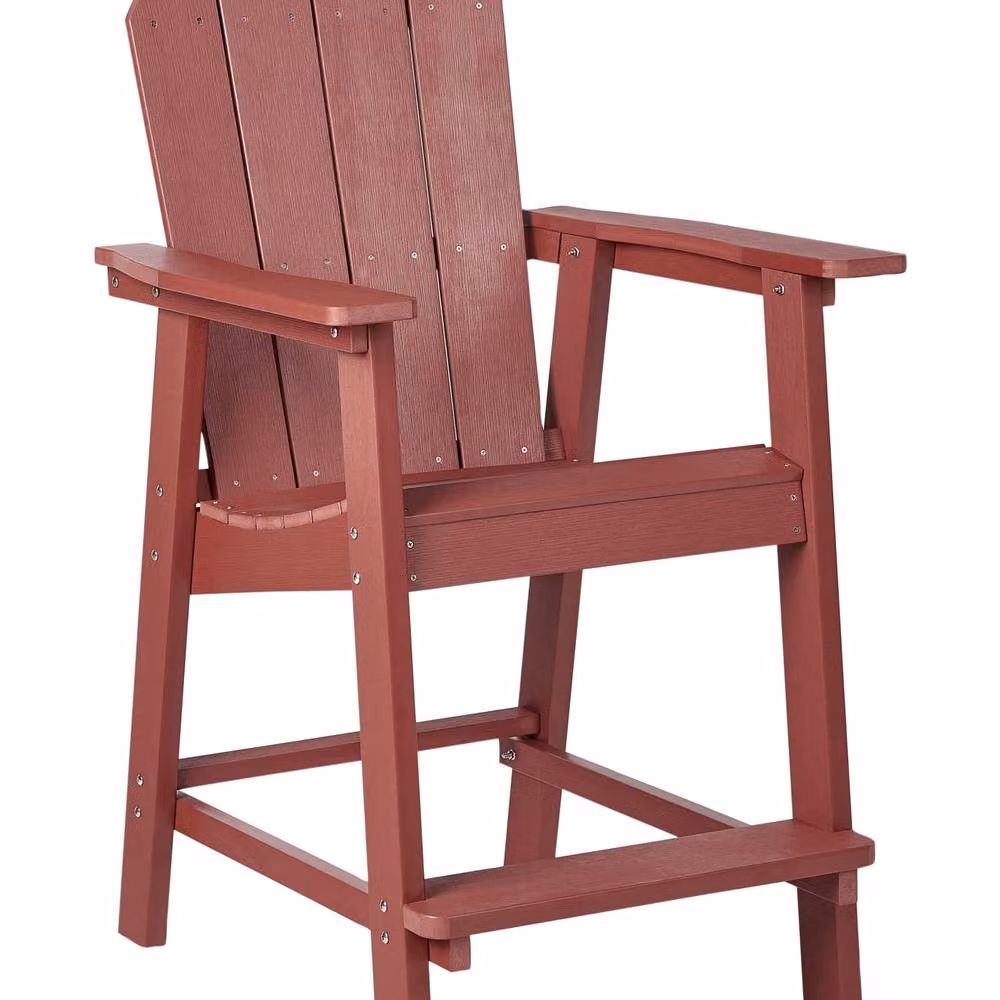 Wyld Haus Garden Bar Chair in Matt Red Metal Modern Style – 2