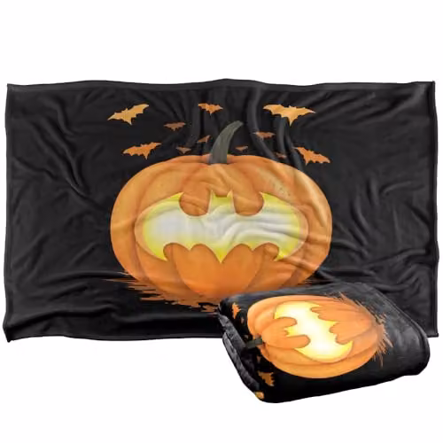 LOGOVISION Batman Halloween Jack O Lantern Multicolour Super Soft Fleece Throw Blanket