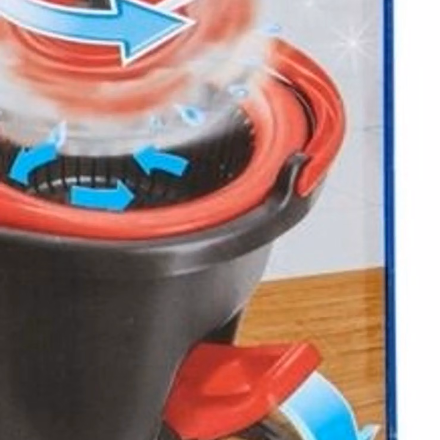 Vileda Turbo Mop and Bucket in Grey with Microfibre Refillable Head and Telescopic Handle – 2