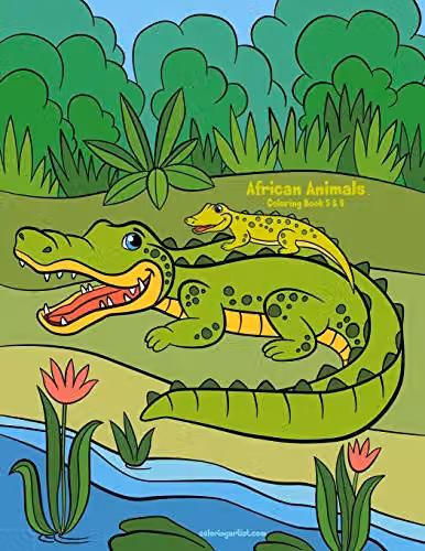 African Animals Colouring Book 5 & 6 by Independently Published, Multicolour