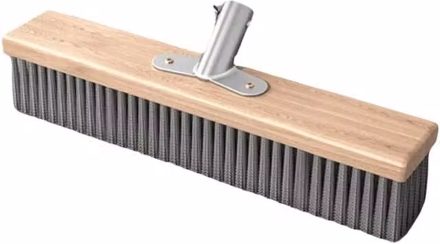 Kelvenix Brown Rust-Proof Stainless Steel and Wood Wire Broom Brush, 30 cm