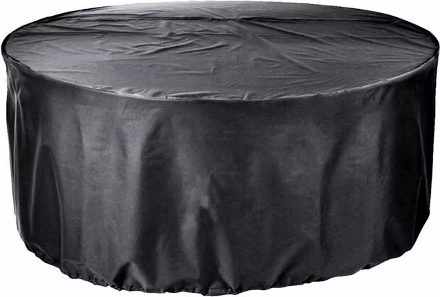Cozy Bay EZBreathe Round Patio Set Cover for 4-6 Seats, Black