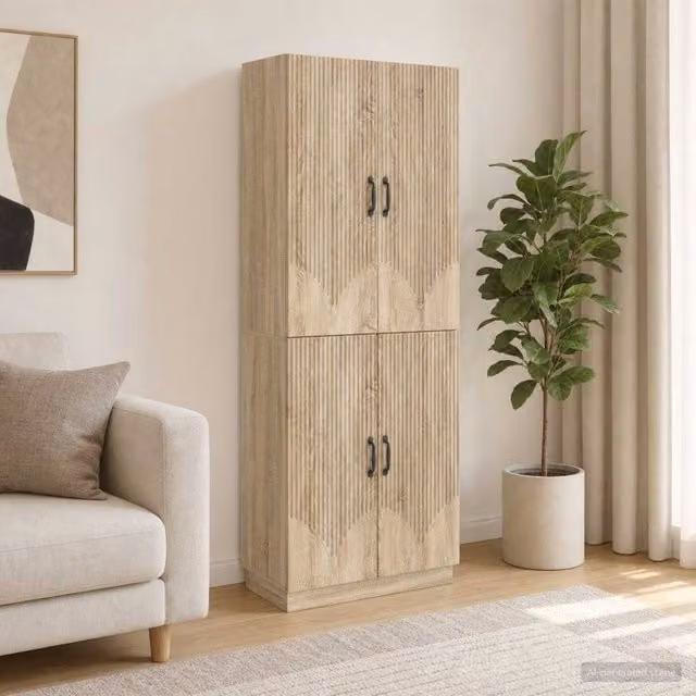 Berkfield Home 2-Piece Sonoma Oak Cabinet Set in Brown