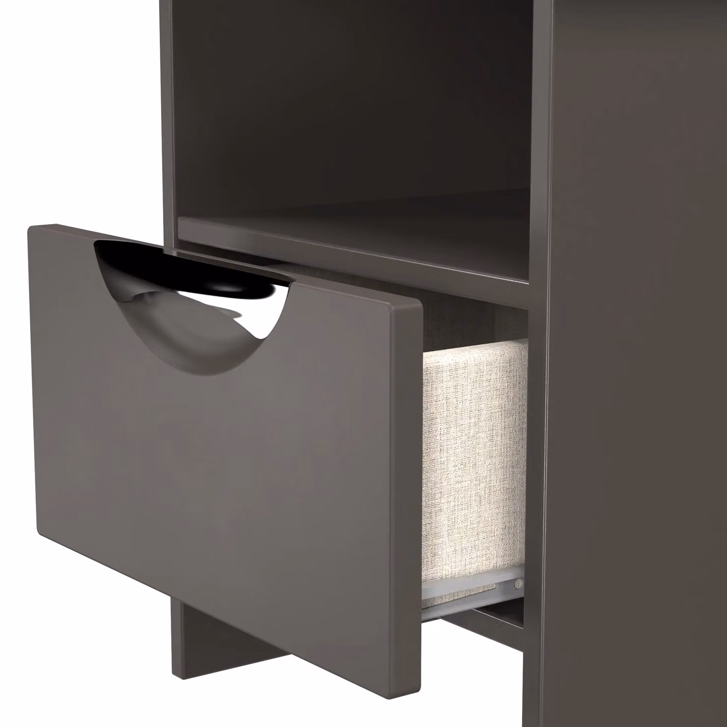 Ready Assembled 2 U Holborn Bottom Drawer Lamp Table in Black – 4