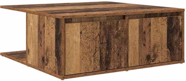 Berkfield Home Modern Square Coffee Table in Brown, W/D/H: 80 x 80 x 31 cm – 1