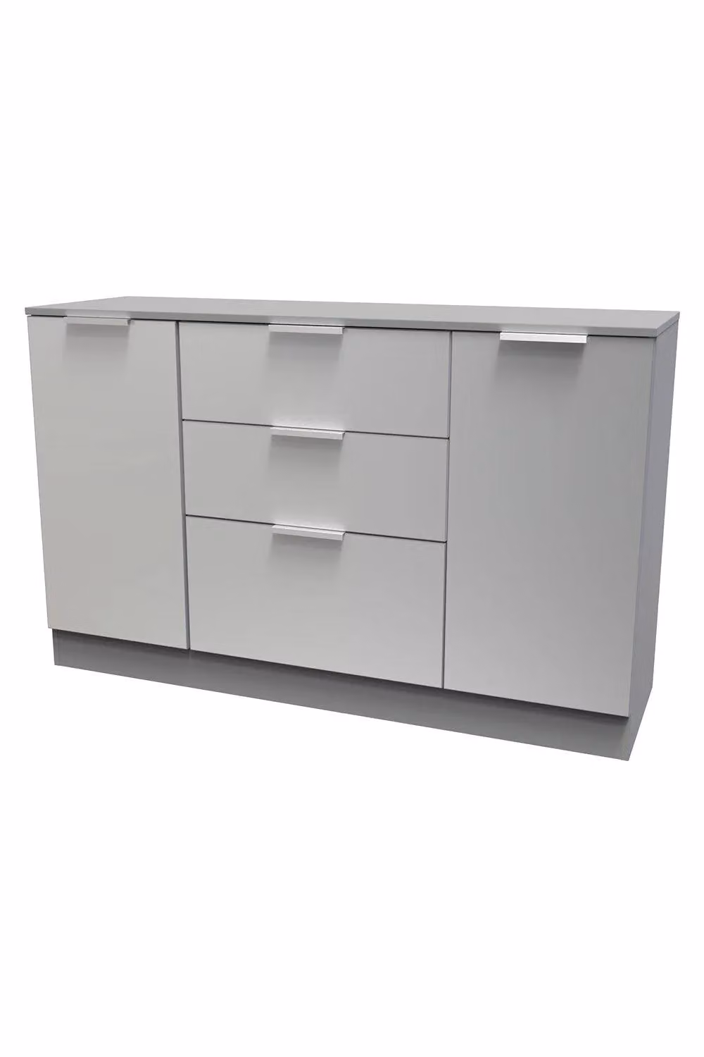 2 U Dover Ready Assembled 2 Door 3 Drawer Sideboard in Dark Grey – 2