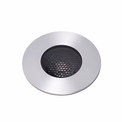 Faro Barcelona Grund 37 Recessed LED Round In-Ground Spotlight in Grey Stainless Steel IP67 – 1