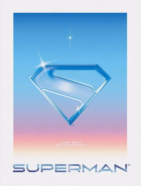 Superman 2025 Logo Multicolour Canvas Print