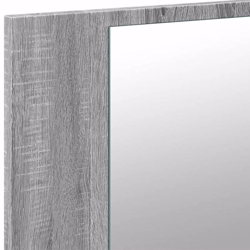Berkfield Home LED Bathroom Mirror Cabinet in Grey Sonoma, W/D/H: 80 x 12 x 45 cm – 3