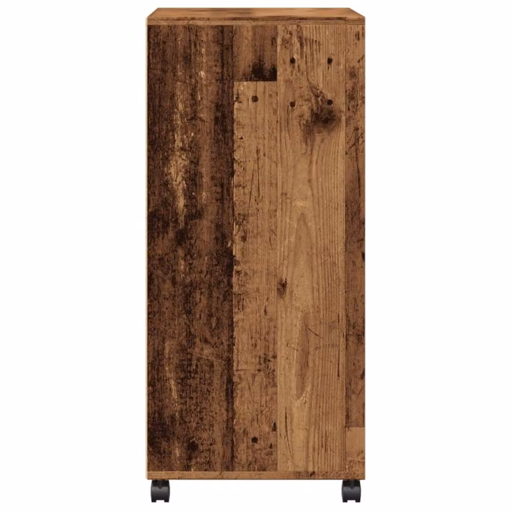 Berkfield Home Rolling Cabinet in Old Wood Brown, W/D/H: 55 x 40 x 91 cm – 4