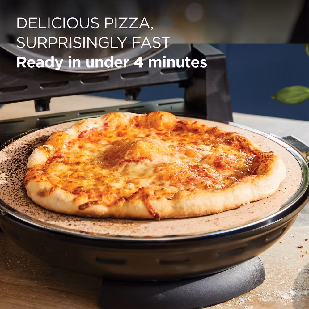 Kenwood My Pizzeria Countertop Pizza Oven in Black with Top and Bottom Heat and Timer – 2