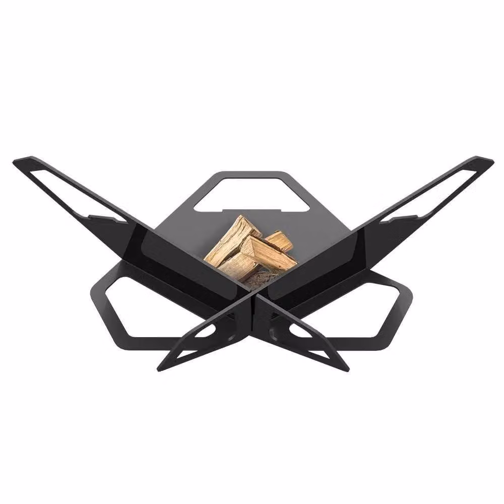 Primrose Chic Steel Net Fire Pit in Black, Diameter: 71 cm – 2