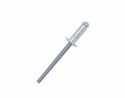 JRP Riveting Products Silver Aluminium and Steel Dome Head Multigrip Rivets, 4.8 x 10mm