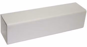 FloPlast Square Downpipe, White, 65mm x 4m