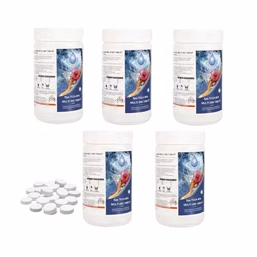SHATCHI 4 in 1 Multifunctional Slow Release Chlorine Disinfection Tablets, 5 kg (250 x 20g) – 1