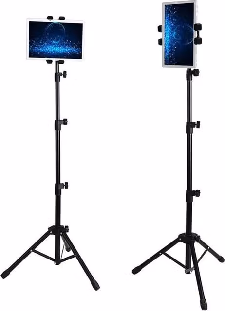 Kelvenix Portable Floor Tablet Tripod Stand Holder in Black – 1