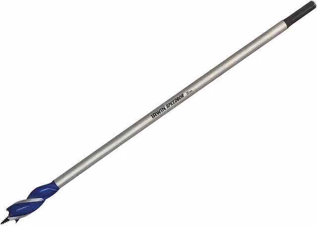 IRWIN Blue Groove 6X Long Wood Drill Bit, Silver, Diameter: 20 mm, Length: 400 mm