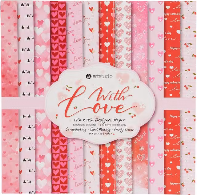 Art Studio With Love Pink Paper Pad