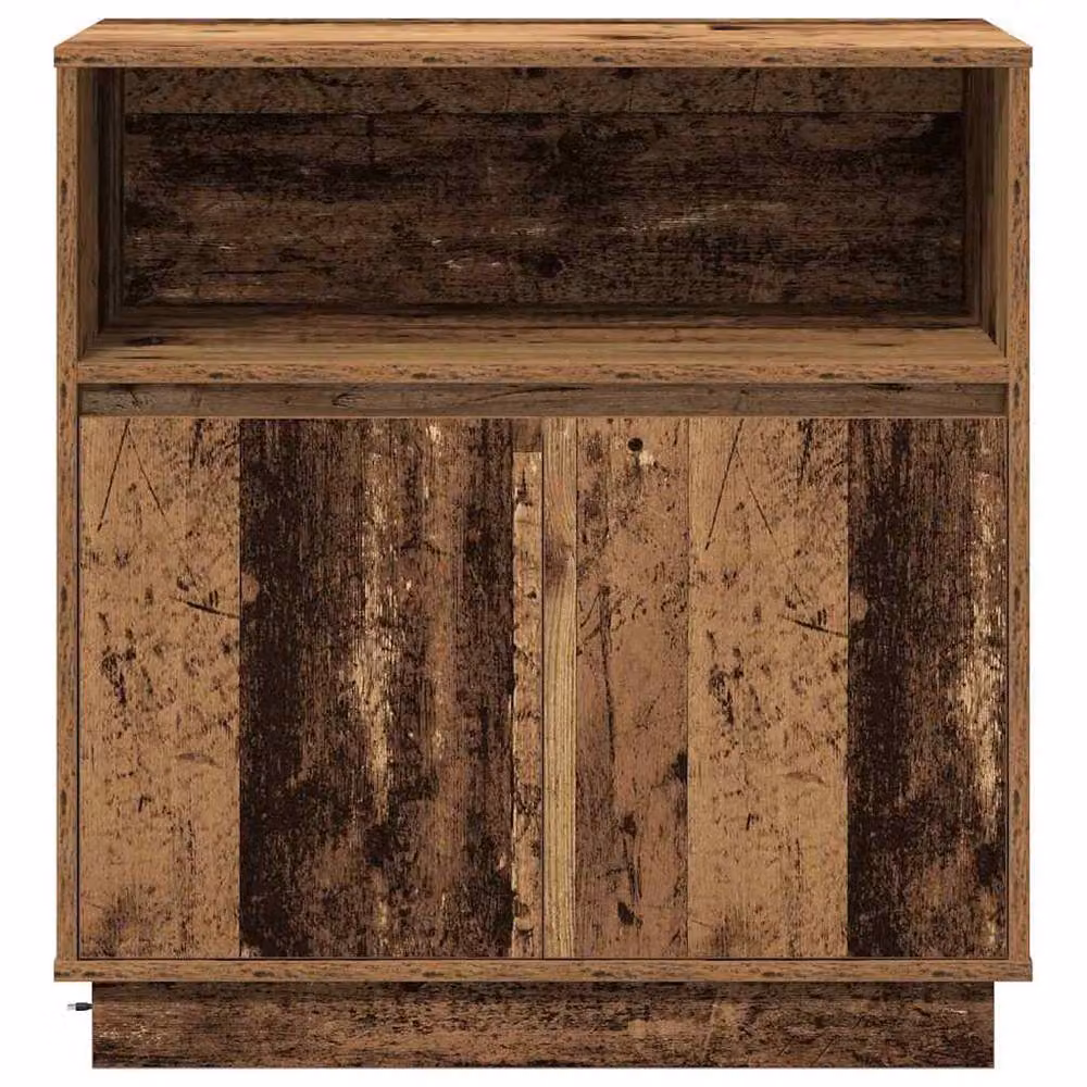 Berkfield Home Rustic Sideboard with Integrated LED Lighting in Brown, W: 75 cm, D: 34.5 cm, H: 71 cm – 6