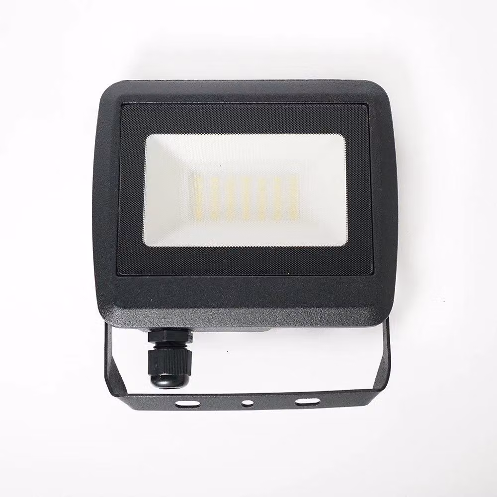 MiniSun 30W LED Slimline IP65 Black Outdoor Wall Flood Light with Cool White Bulb – 2