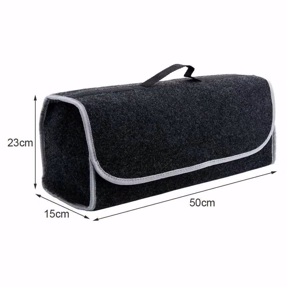 KORVIXA Collapsible Car Boot Tidy Bag and Trunk Organiser in Black, W/D/H: 50 x 50 x 50 cm – 2