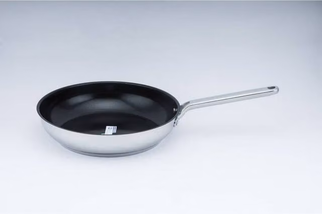 Tower Silver Ceramic and Stainless Steel Frying Pan, 30 cm