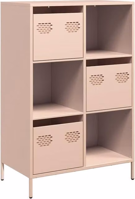 Berkfield Home Pink Metal Highboard W/D/H: 68 x 39 x 103.5 cm – 1