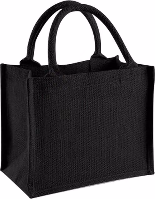 Westford Mill Black Jute Mini Gift Bag with Handles (6 Litres)