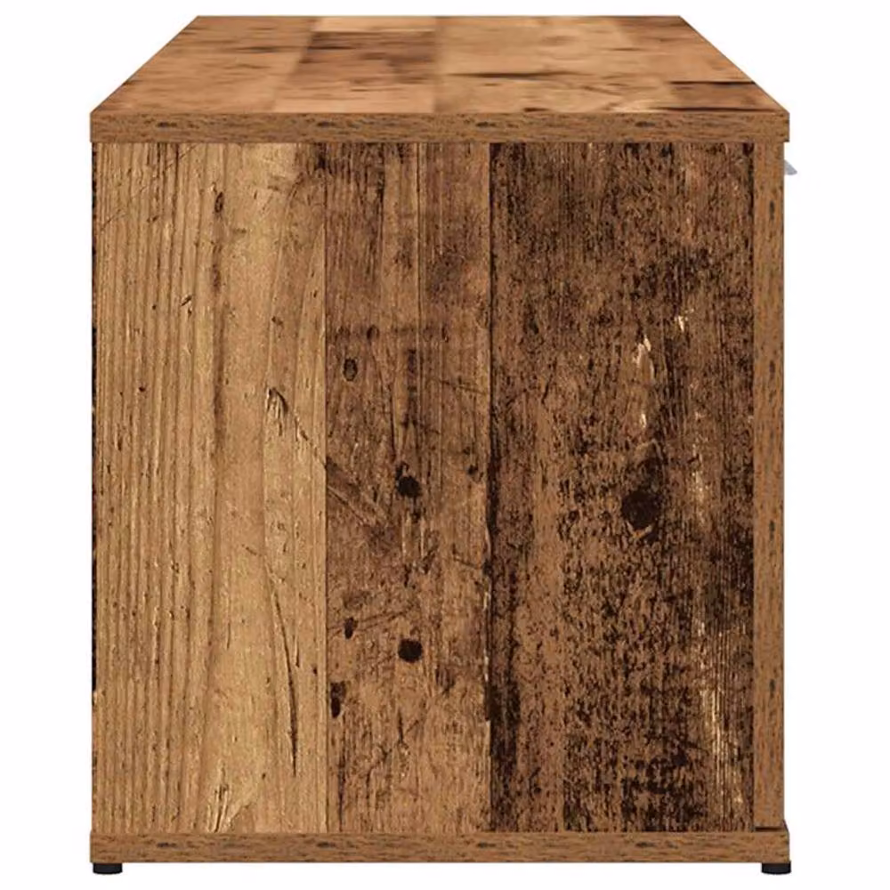 Berkfield Home Rustic Old Wood TV Cabinet in Brown, W/D/H: 120 x 34 x 37 cm – 4