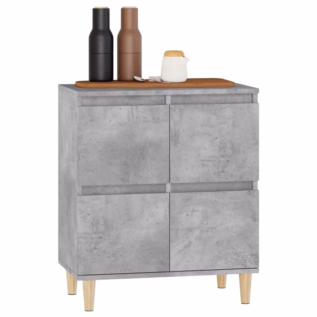 Berkfield Home Sideboard in Concrete Grey, W/D/H: 60 x 35 x 70 cm – 2