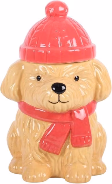 Kingsbury Gifts Winter Puppy Ceramic Tabletop Oil Burner in Honey Brown