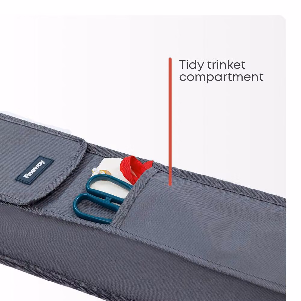 FiNeWaY Grey Fabric Underbed Storage Bags with Handles, Set of 2, Foldable – 3