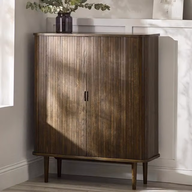 Julian Bowen Arya Modern Wood Cabinet in Brown