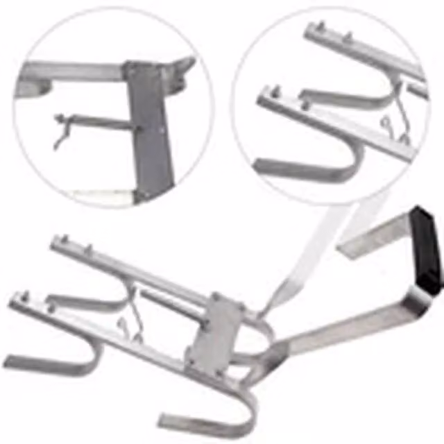 EONLION Universal Ladder Stand-Off V-shaped Downpipe Ladder in Silver