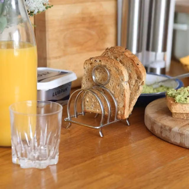 Argon Tableware Stainless Steel Toast Rack in Silver