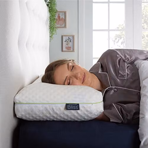 Snuggledown Bamboo Memory Foam Orthopedic Pillow with Firm Support for Side Sleepers, White, W/H: 64 x 38 cm – 3