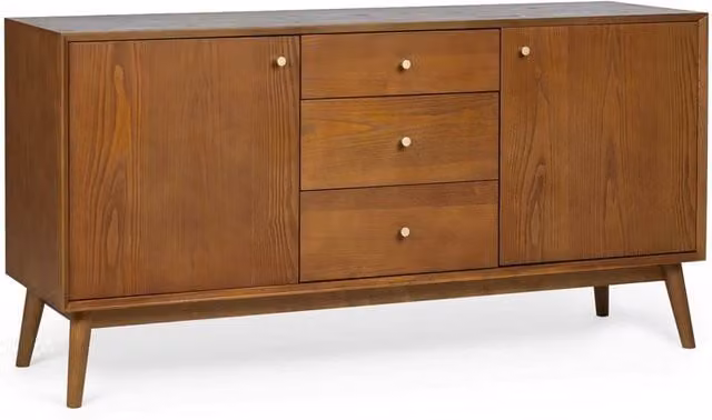 Cheshire Premium Macrae Large Ash Wood Sideboard in Brown – 1