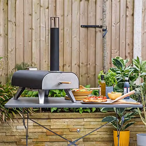 Zanussi ZPO1BPC Portable Wood Pellet Pizza Oven with Cover in Black or Grey – 3