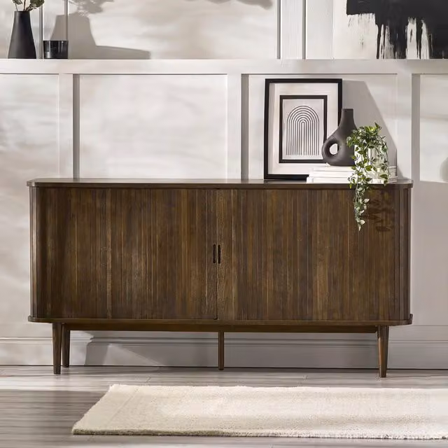 Julian Bowen Arya Mid-Century Oak Sideboard in Brown