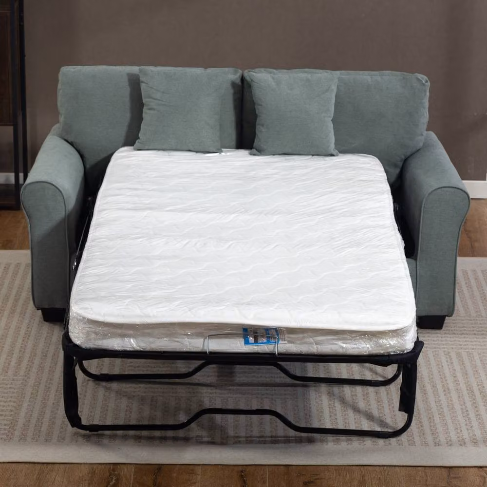 Artemis Home Lewiston 3 Seater Fabric Pull Out Sofabed in Blue – 3