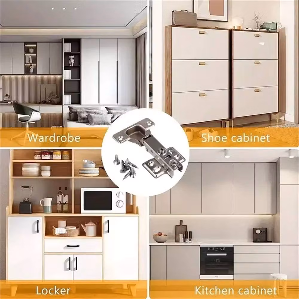 Nordara 10 Pack Soft Close 35mm Overlay Concealed Cup Hinges in Silver – 3