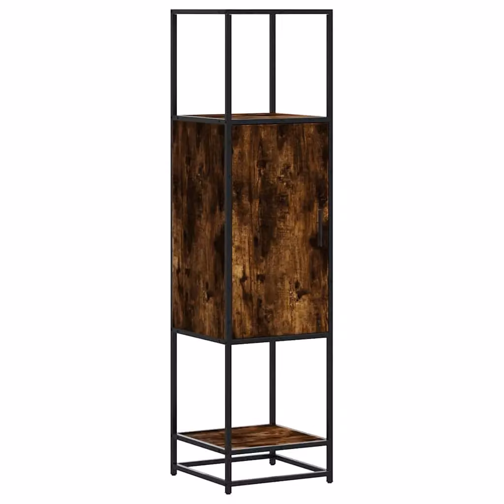 Berkfield Home Smoked Oak Highboard in Brown, W/D/H: 35.5 x 35 x 139 cm – 2