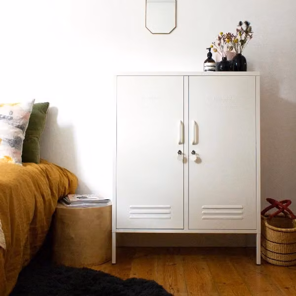 Mustard Made The Midi Storage Locker in Chalk, W/D/H: 40 x 40 x 85 cm – 2
