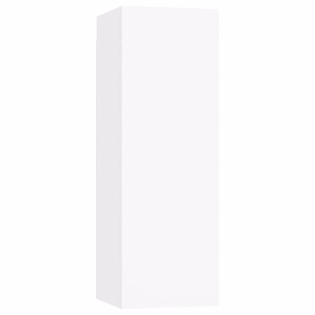 Berkfield Home White Wall Mounted TV Cabinet with Internal Shelves and Hinged Doors W/D/H: 30 x 30.5 x 90 cm – 2